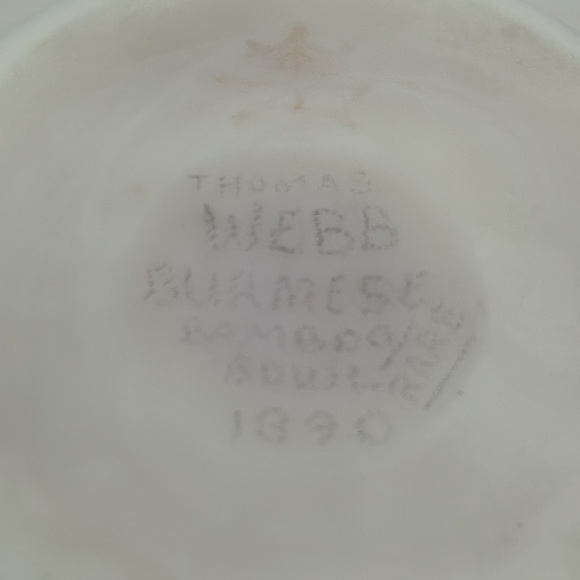 Thomas Webb Burmese Glass Bowl/Vase.  It glows! - Picture 5 of 8
